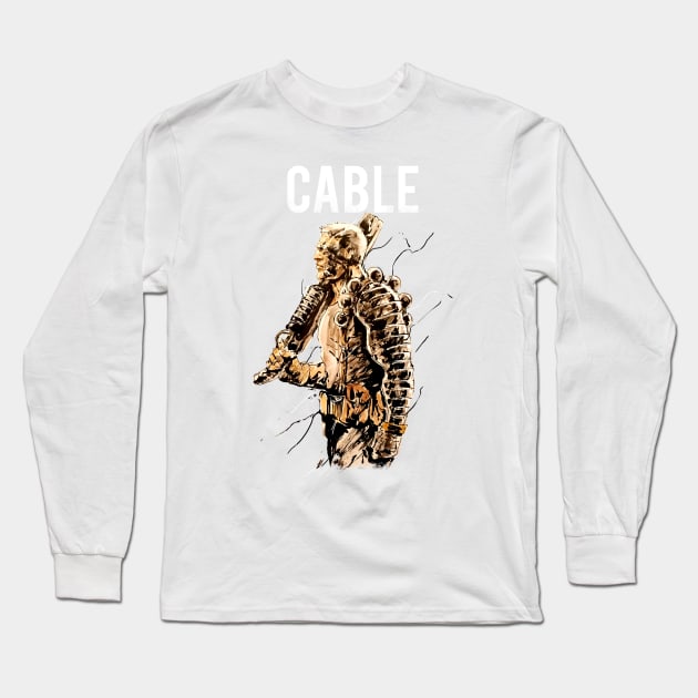 Cable - Nathan Summers Long Sleeve T-Shirt by MikeKevan